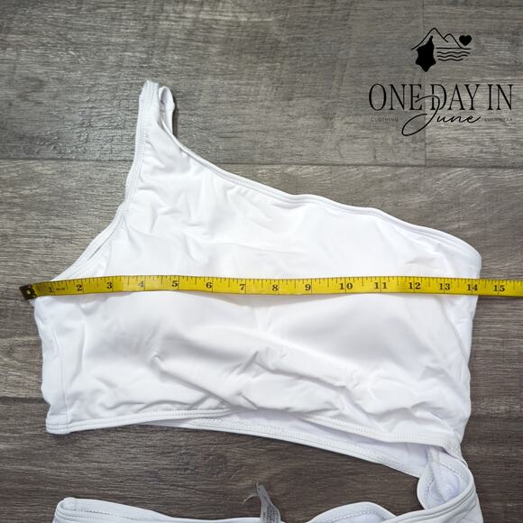 Yonique One Shoulder Cut Out One Piece Swimsuit Size M - Picture 3 of 5
